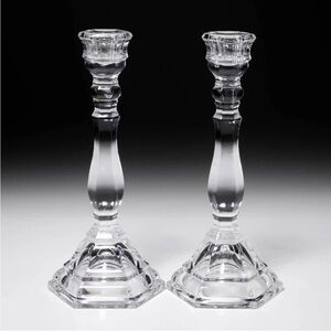 Tiffany & Co. Pair Hampton Crystal Candle Holders